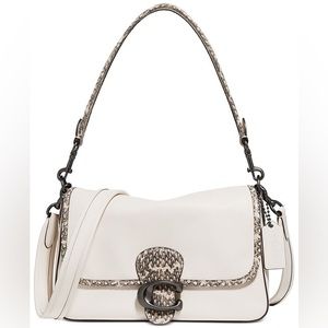 Coach Tabby Soft Leather With Snakeskin Detail Shoulder Bag